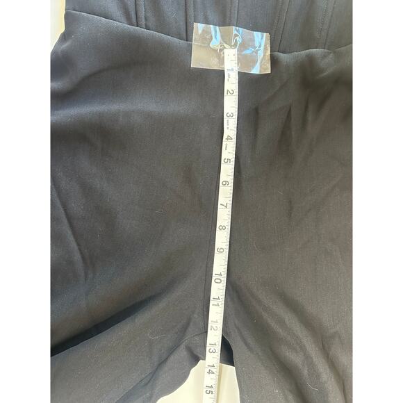 Dessy Collection NWT Black Strapless Cat-Eye Corset Crepe Jumpsuit Formal 6 - Picture 13 of 14